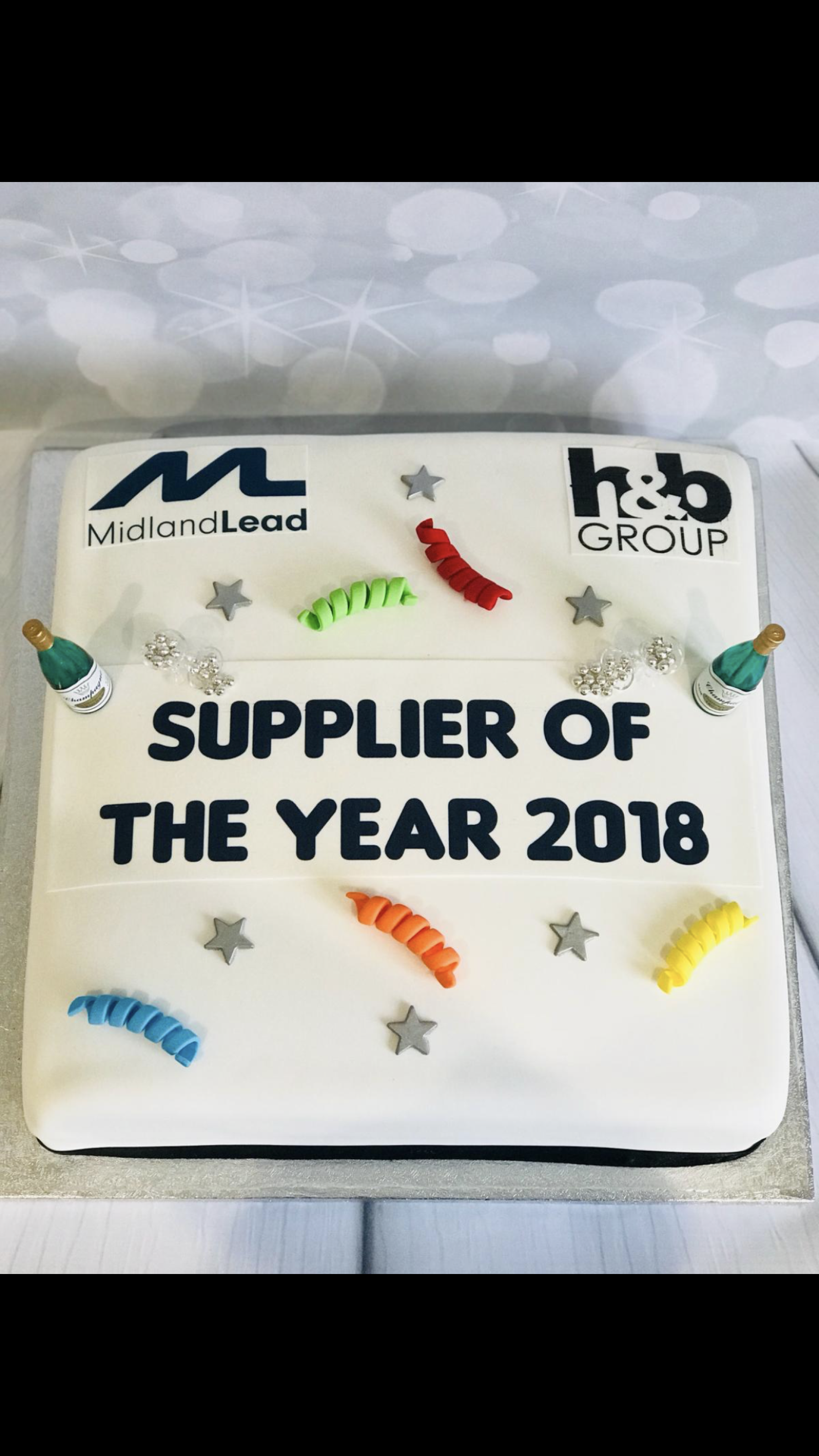 We won the h&b Group’s Supplier of the Year award