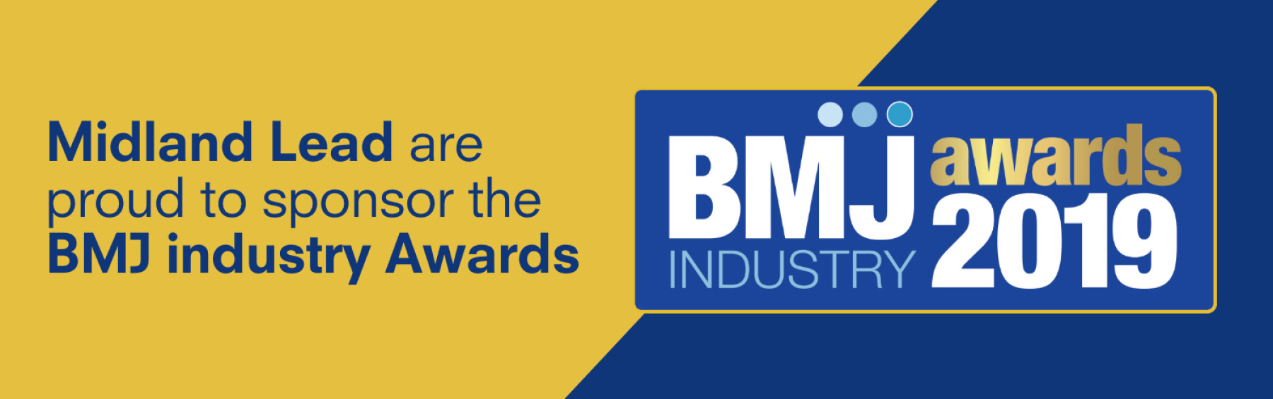 Proud sponsors of the BMJ Industry Awards 2019